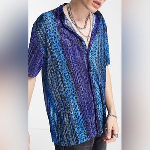 Oversized Plisse Shirt